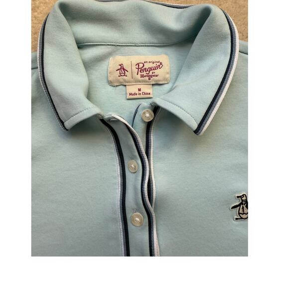 Original Penguin Light Blue Polo Shirt (Size M) - Picture 2 of 2